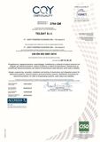 CQY Certificazione di Qualit ISO 9001:2015